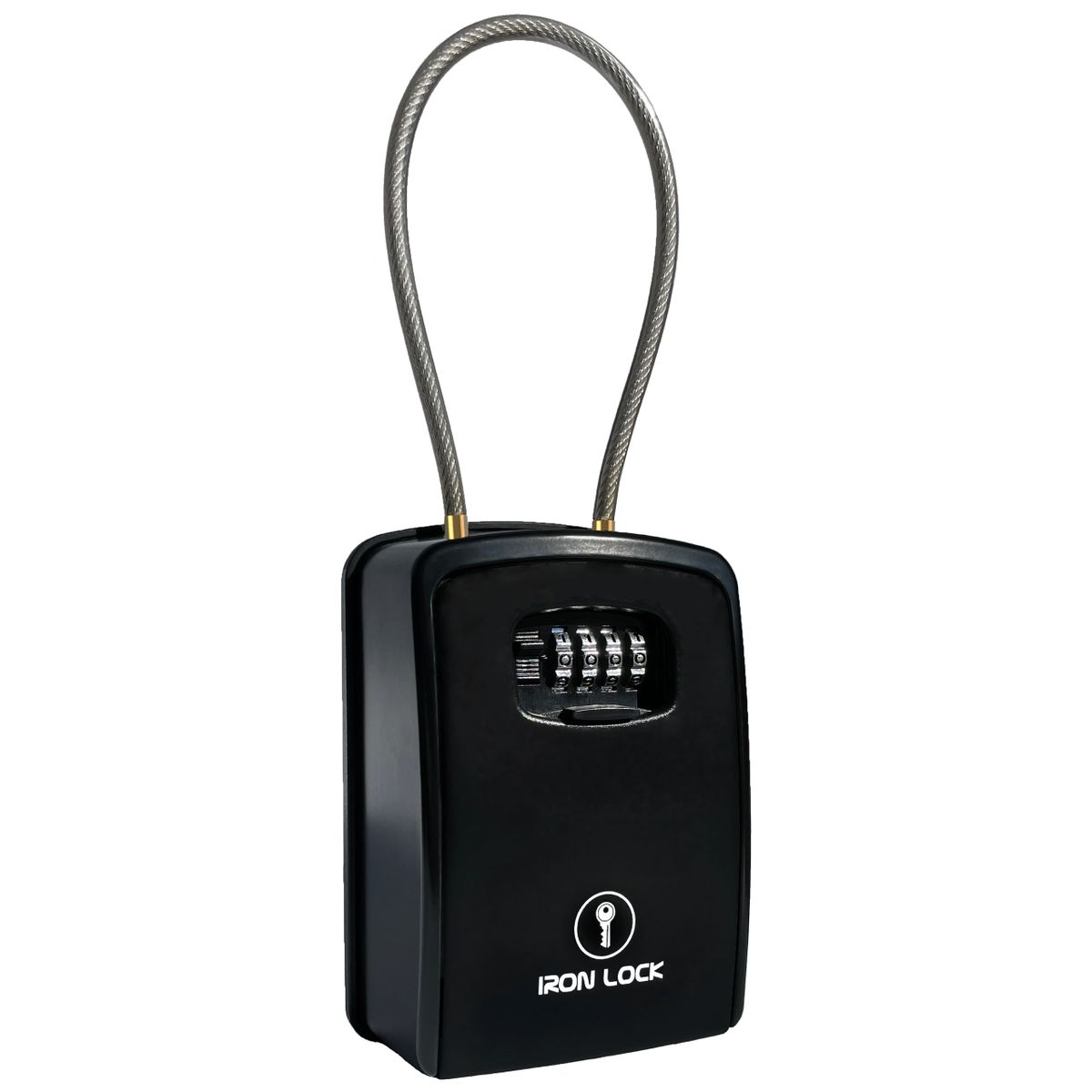 Iron Lock® XXLarge Waterproof Lock Box with Removable Cable Shackle and 4Digit Combination